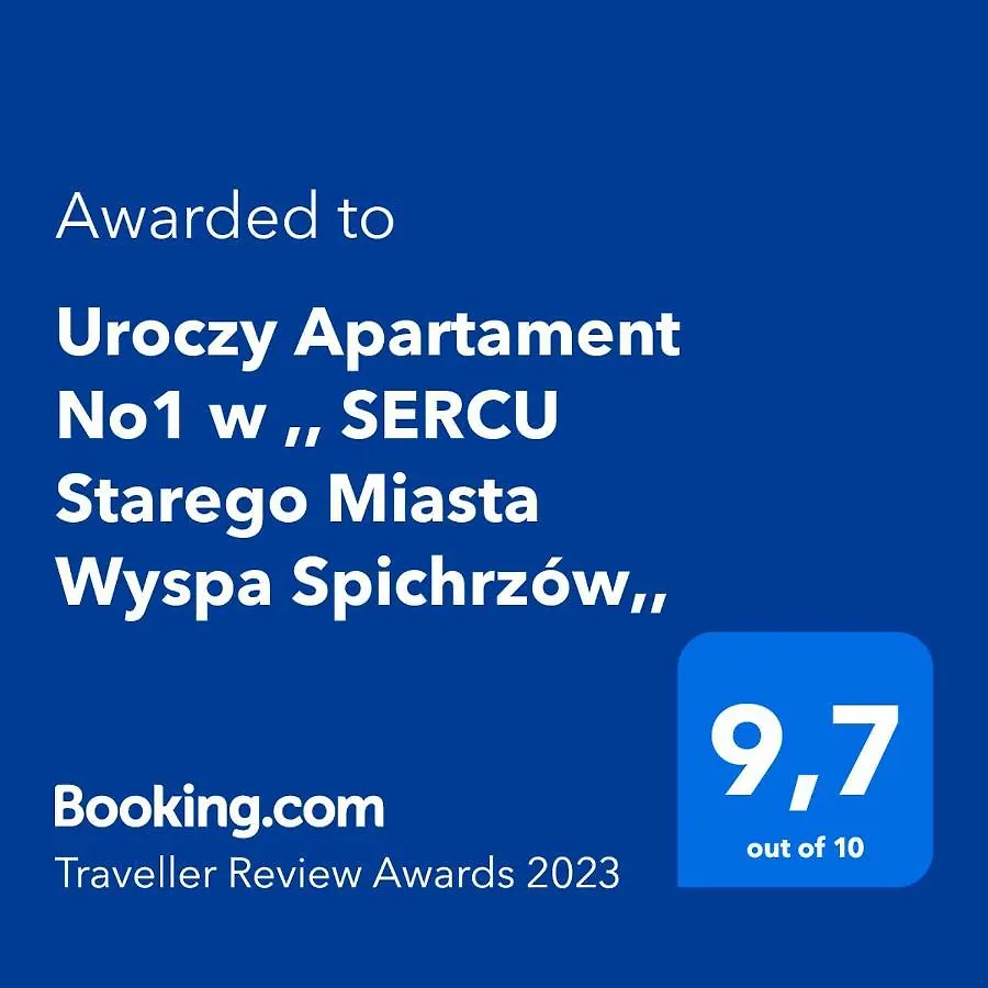 Uroczy Apartament No1 W ,, Sercu Starego Miasta Wyspa Spichrzow,, Danzig 0*,  Polen